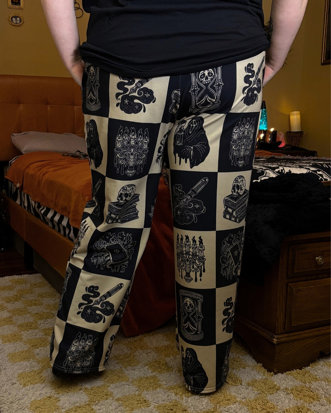 Dark Academia: Wide-Leg PJ Pants