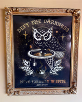 Defy The Darkness: Metallic Gold Foil Prints