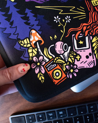 Tech Mushroom Garden: Trippy Laptop Case