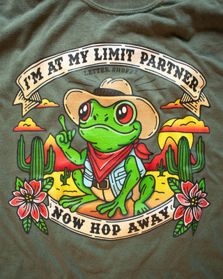 Hop Away Partner: Sarcastic Graphic T-Shirt