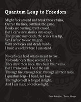 Quantum Leap to Freedom – Statement Gothic Graphic Tee