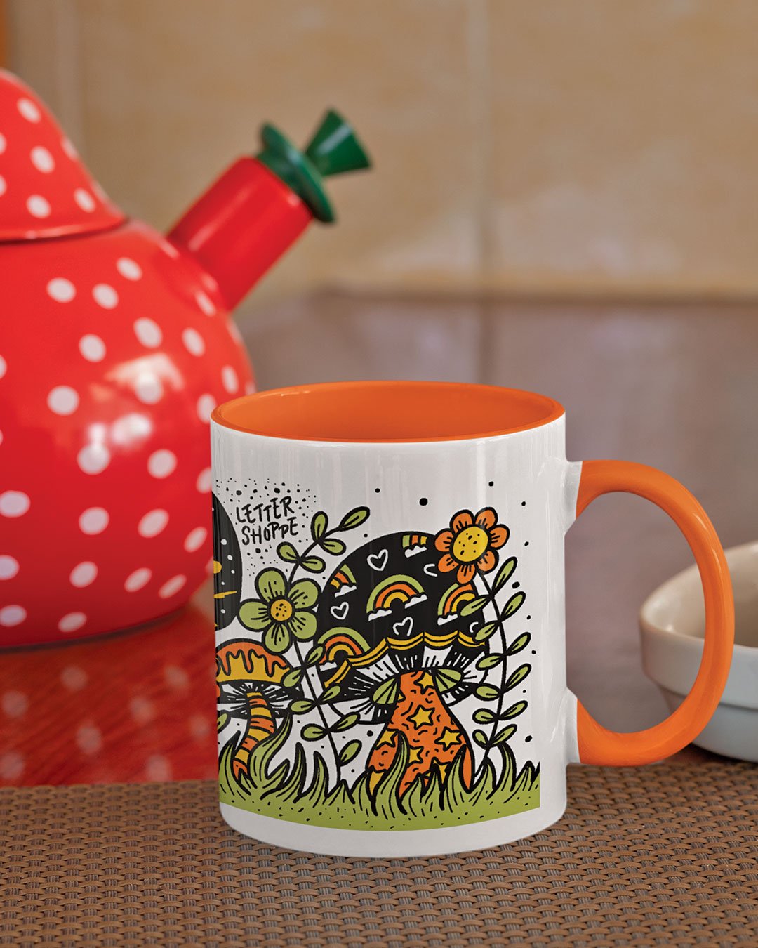 Vintage Mushroom Mug